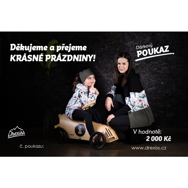  IceDress Dárkový poukaz PRÁZDNINY - 2000 Kč