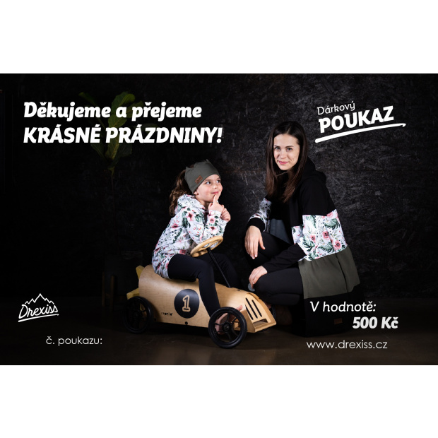  IceDress Dárkový poukaz PRÁZDNINY - 500 Kč