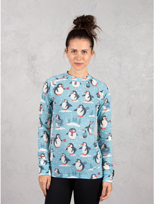 IceDress Drexiss ALL PINGUINS MERINO ACTIVE dlouhý rukáv