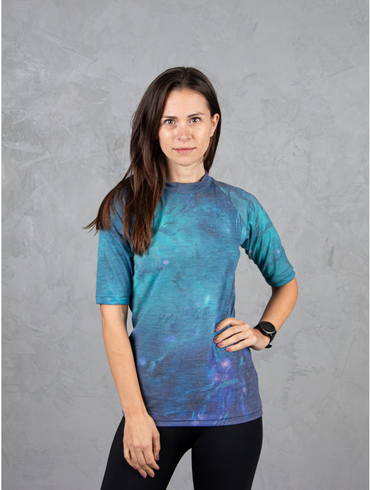 IceDress Drexiss ALL MYSTIC OCEAN MERINO ACTIVE krátký rukáv